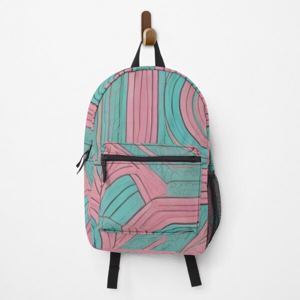 Item preview, Aqua And Salmon Dynamic Pattern Decor designed and sold by mymagicstoreus.
