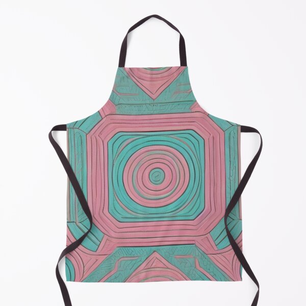 Item preview, Aqua And Salmon Dynamic Pattern Decor designed and sold by mymagicstoreus.