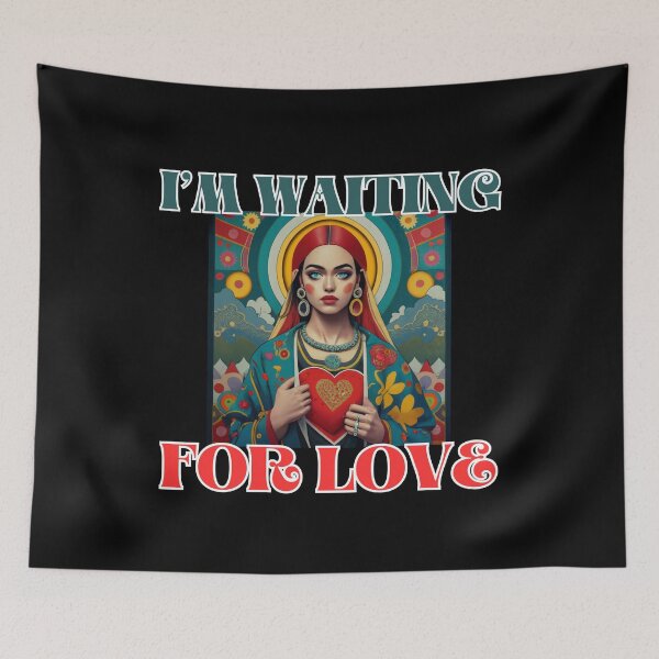 Item preview, Women with heart say Im waiting for love romantic happy christian gifts  designed and sold by thankful-loco.