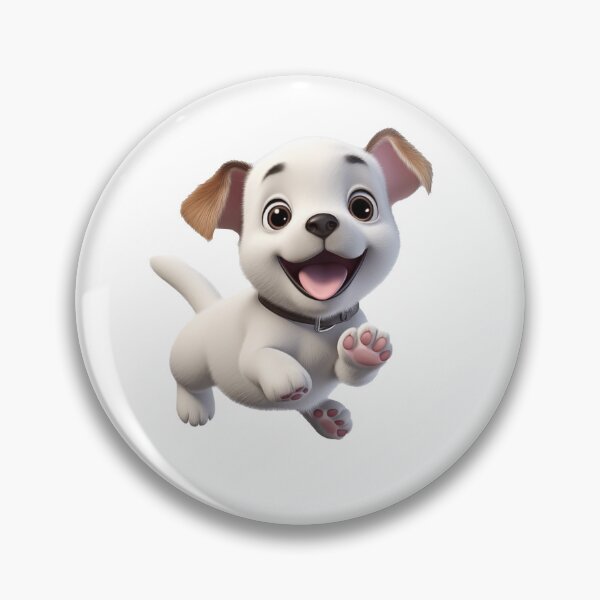 Artikelvorschau, Joyful Puppy Frolicking Mid-Air entworfen und verkauft von Punk Rock & Roll Shop.