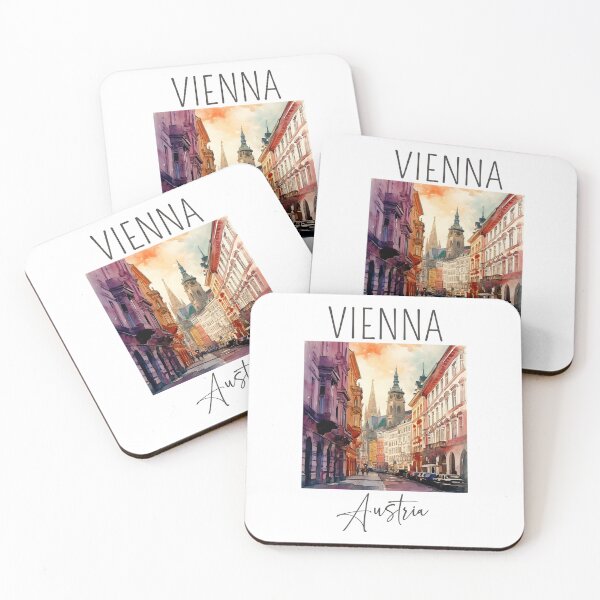 Item preview, Watercolor Design of Vienna - Austria designed and sold by Sketch-Shack.