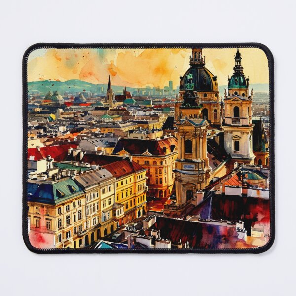 Item preview, Watercolor Design of Vienna - Austria designed and sold by Sketch-Shack.