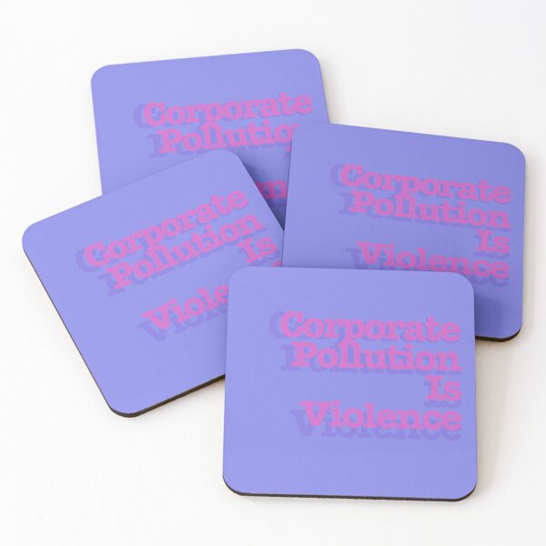 Item preview, Corporate Pollution Is Violence Purple Text - Activism designed and sold by jolabrese.