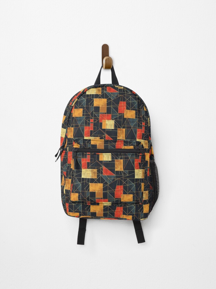 Thumbnail 1 of 3, Backpack, Colorful Geometric Pattern 57 designed and sold by davidalv.