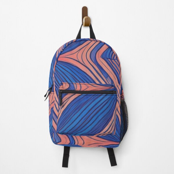 Item preview, Blue And Salmon Dynamic Pattern Decor designed and sold by mymagicstoreus.