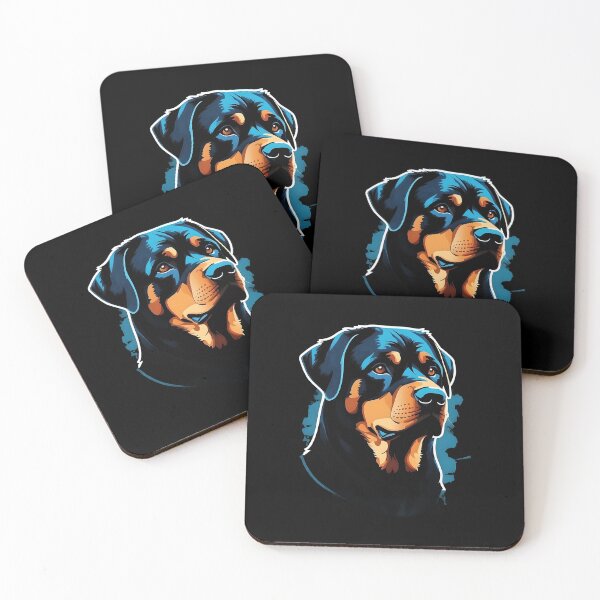 Aperçu de l'œuvre Design vintage Rottweiler Silhouette : élégance intemporelle pour les amateurs de chiens nostalgiques. créée et vendue par brindled.