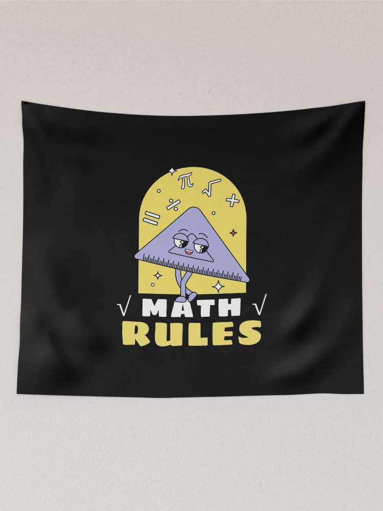 Thumbnail 2 of 3, Tapestry, Math Rules Basic Math Go math Discrete Math designed and sold by StudioTVDinners.