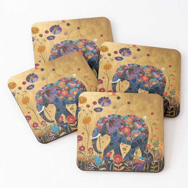 Item preview, Colorful and Floral Elephant: Fantastic and Luxurious Art designed and sold by celiacreatec.