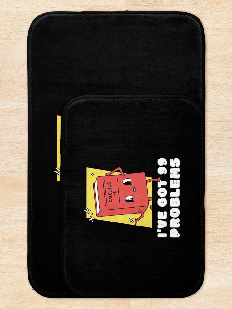 Thumbnail 5 of 6, Bath Mat, Calculus Woes Basic Math Go math Discrete Math designed and sold by StudioTVDinners.
