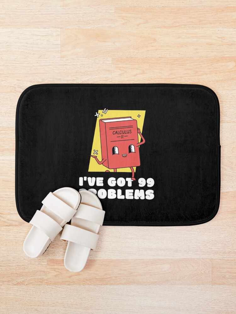Thumbnail 1 of 6, Bath Mat, Calculus Woes Basic Math Go math Discrete Math designed and sold by StudioTVDinners.