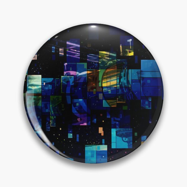 Station in Space - Rainbow, Abstract Inspirations Pin