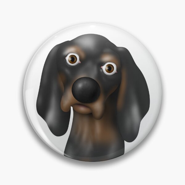 Item preview, Perro de dibujos animados Coonhound negro y fuego designed and sold by mistersmileyfac.