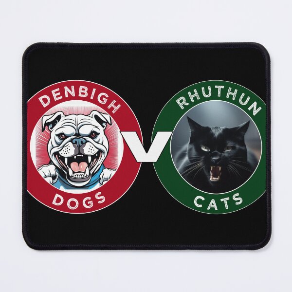 Item preview, DENBIGH DOGS V. RHUTHUN CATS WALES CYMRU designed and sold by Marni Scofidio Desi9ns.