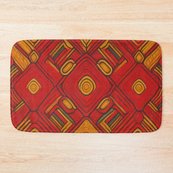 Item preview, Red And Yellow Dynamic Pattern Decor designed and sold by mymagicstoreus.