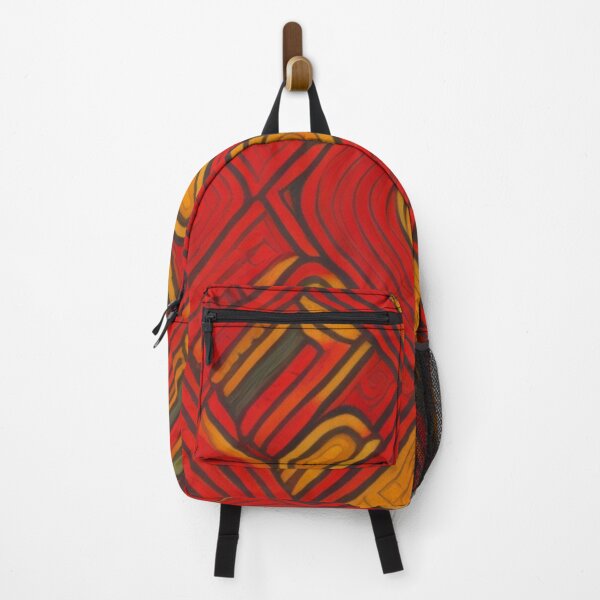 Item preview, Red And Yellow Dynamic Pattern Decor designed and sold by mymagicstoreus.