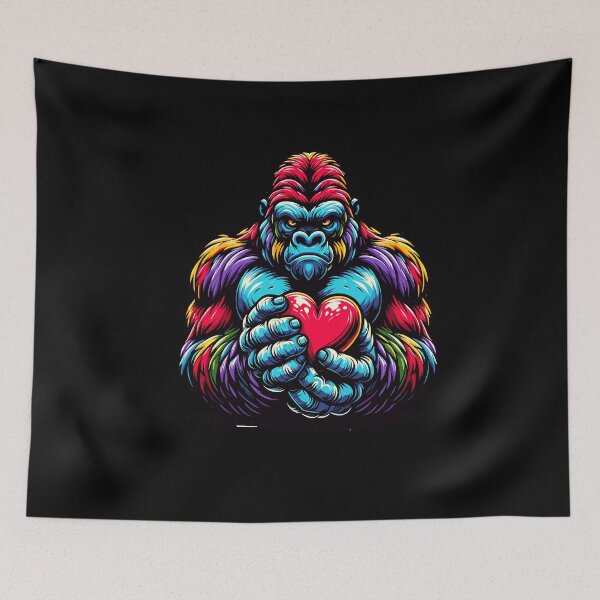 Item preview, The Love Gorilla - Valentine's Heart designed and sold by ObjCrea123.