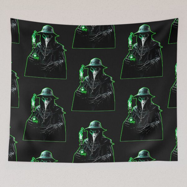 Item preview, Plague doctor horror designed and sold by MetalSatyrShop.