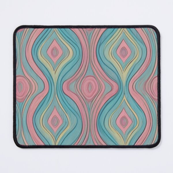 Item preview, Aqua, Salmon  And Yellow Dynamic Pattern Decor Volume 2 designed and sold by mymagicstoreus.