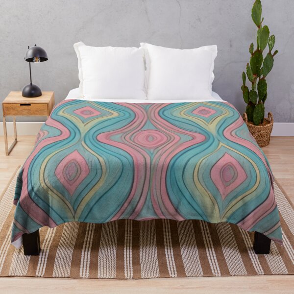 Item preview, Aqua, Salmon  And Yellow Dynamic Pattern Decor Volume 2 designed and sold by mymagicstoreus.