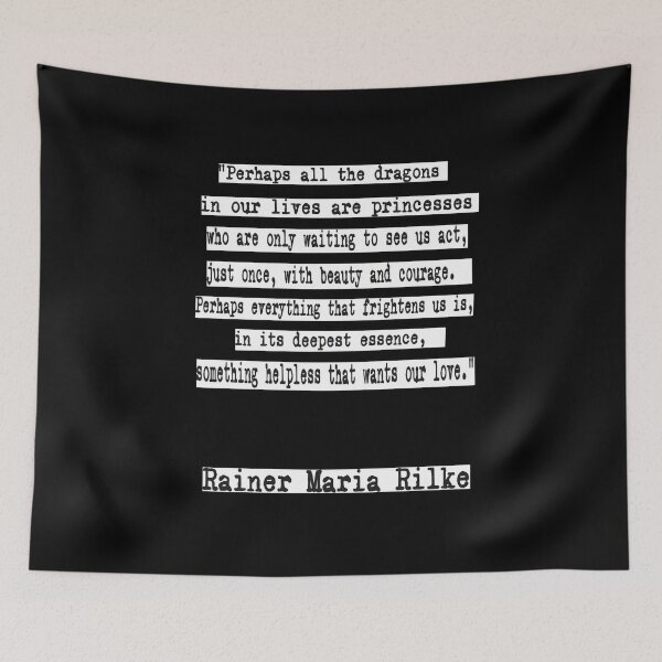 Item preview, Rainer Maria Rilke Quote 2 designed and sold by GemimaRosaArt.
