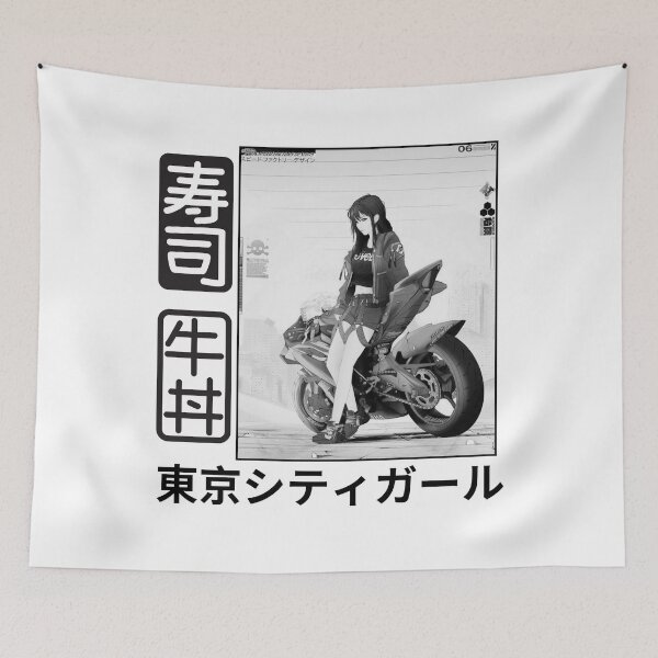 Item preview, Motorcycle Racing Girl Anime Style designed and sold by JAPANISTICstore.