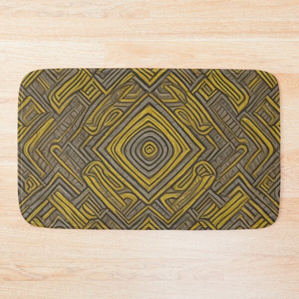 Item preview,  Yellow And Charcoal Dynamic Pattern Decor designed and sold by mymagicstoreus.