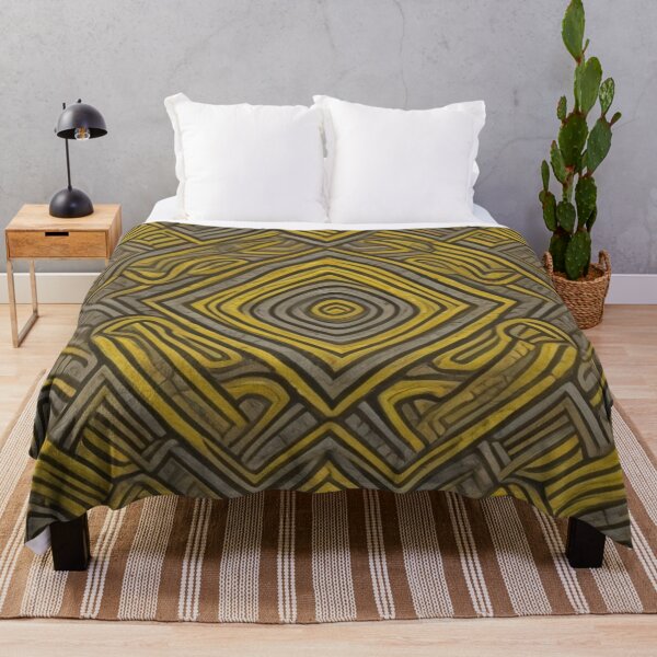 Item preview,  Yellow And Charcoal Dynamic Pattern Decor designed and sold by mymagicstoreus.