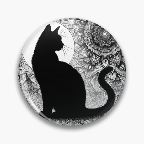 Item preview, black cat designed and sold by bonjourmadame4.