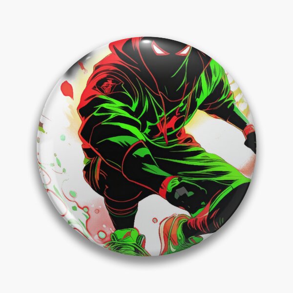 Item preview, Hoop Dreams Dynamic Red-Lime-Green-Black designed and sold by KriticalDesigns.