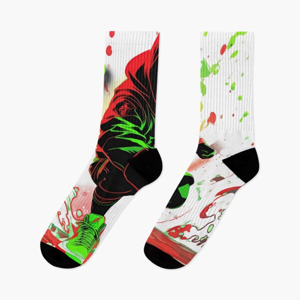 Item preview, Hoop Dreams Dynamic Red-Lime-Green-Black designed and sold by KriticalDesigns.