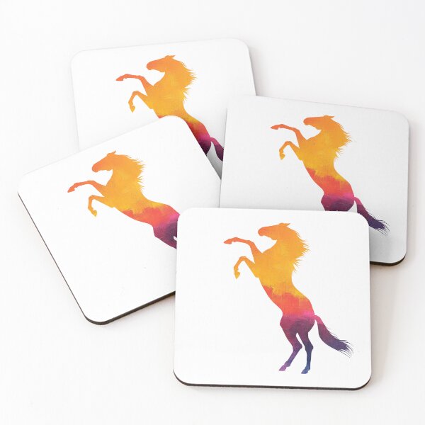 Item preview, Horse rearing with a beautiful explosion of colours, for every horse lover! designed and sold by PICbyFemke.