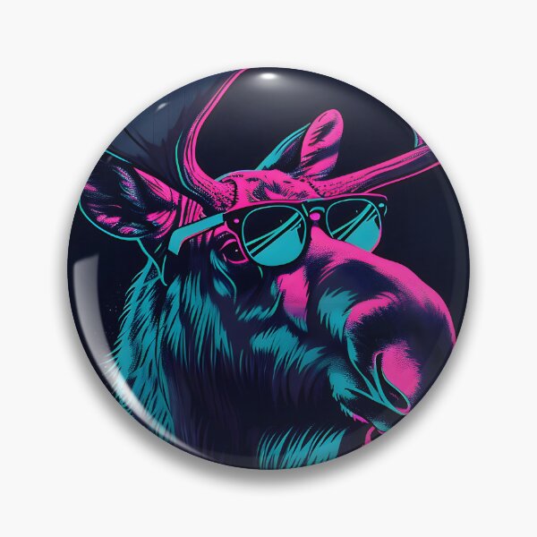 Item preview, Neon Vector Moose designed and sold by FrostyFrisby.