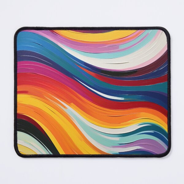 Item preview, acrylic curvy brush strokes designed and sold by aipaint.