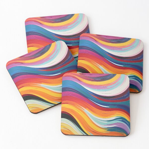 Item preview, acrylic curvy brush strokes  designed and sold by aipaint.
