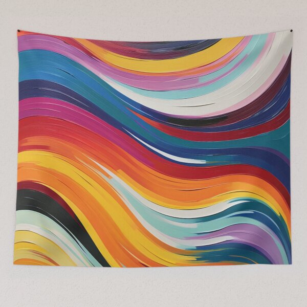 Item preview, acrylic curvy brush strokes  designed and sold by aipaint.