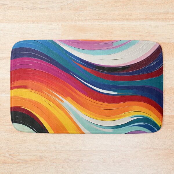 Item preview, acrylic curvy brush strokes  designed and sold by aipaint.