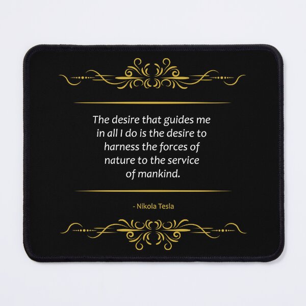 Item preview, Nikola Tesla quote Harnessing the forces of nature designed and sold by paragonDesign28.