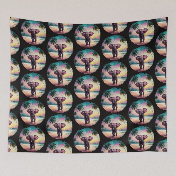 Item preview, Elephant on the beach designed and sold by Animal--Artist.