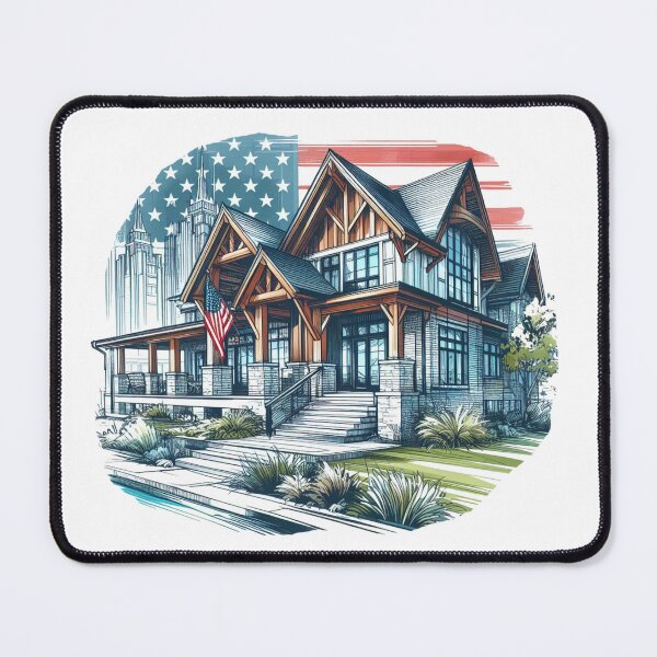 Item preview, " a beautiful, economical, and traditionally American K-style home with popular design elements." designed and sold by PaintMeWorld.