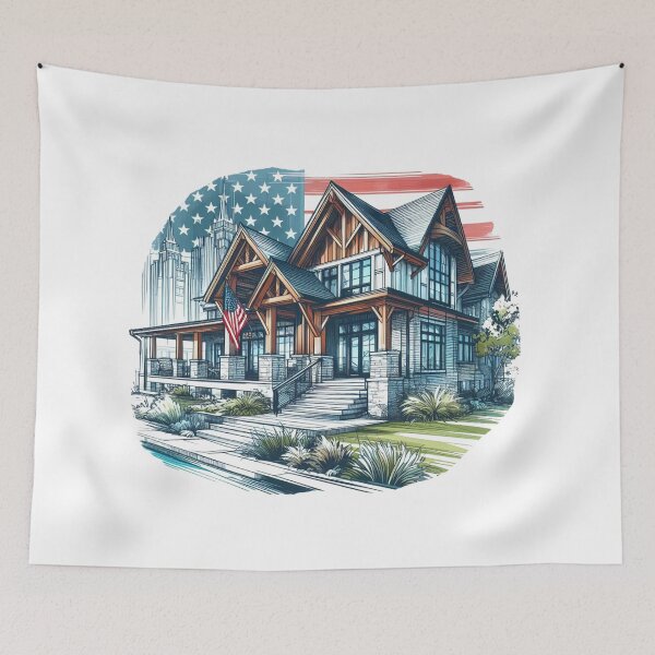 Item preview, " a beautiful, economical, and traditionally American K-style home with popular design elements." designed and sold by PaintMeWorld.