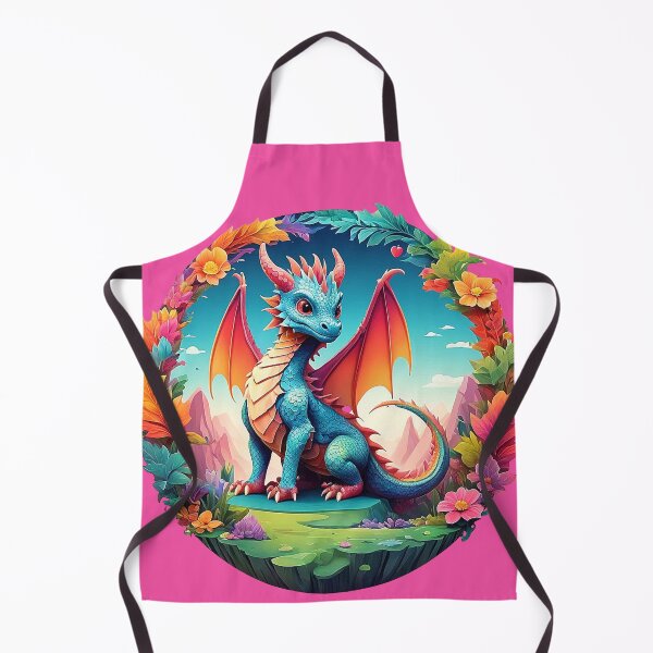 Item preview, Rainbow Ruler: Majestic dragon in a wreath of flowers designed and sold by Minpadesign.