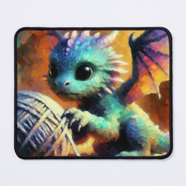 Item preview, Cute Baby Dragon Playing with a Ball of Yarn designed and sold by PinoyDnDShirts.