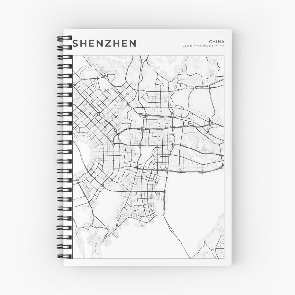Item preview, Shenzhen City Map designed and sold by wally-prints.