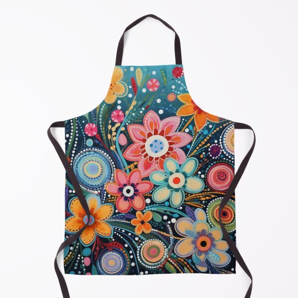 Item preview, Folk Art Floral, Colorful Flowers designed and sold by Neika Shimm Designs.