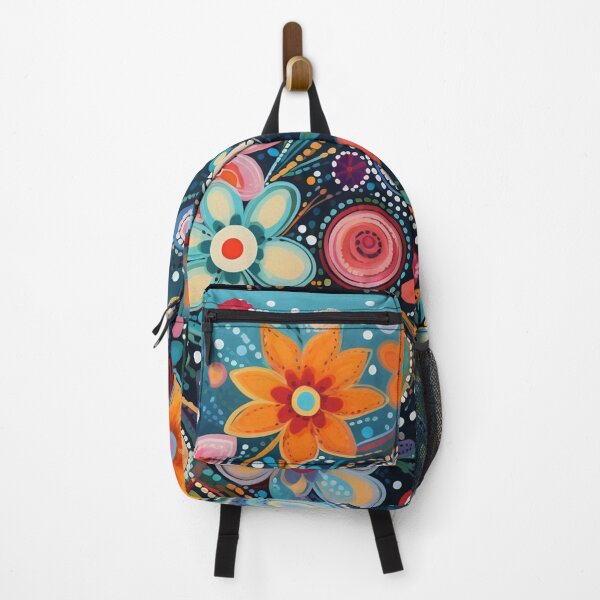 Item preview, Folk Art Floral, Colorful Flowers designed and sold by Neika Shimm Designs.