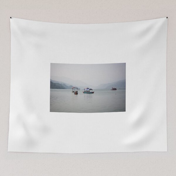 Item preview, Boats on Phewa Tal designed and sold by Christine Hosey.