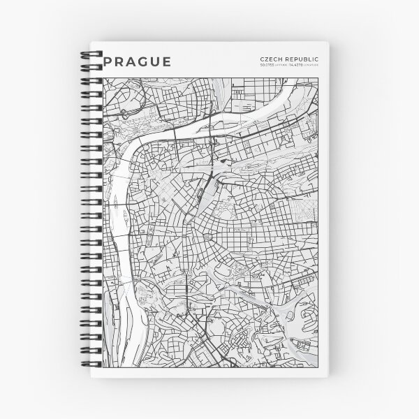 Item preview, Prague City Map designed and sold by wally-prints.