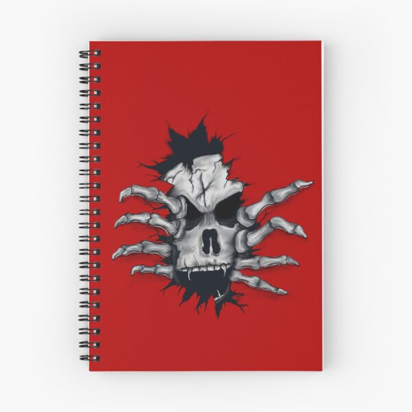 Item preview, Red Revenant, abstract halloween skeleton demon skull designed and sold by MayGreenAbgrall.