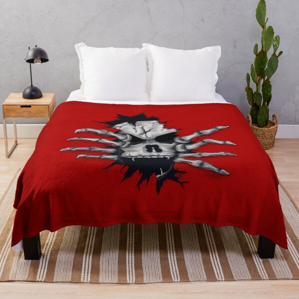 Item preview, Red Revenant, abstract halloween skeleton demon skull designed and sold by MayGreenAbgrall.