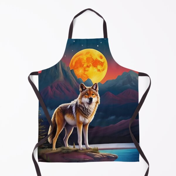 Item preview, wolf by moonlight nature scene designed and sold by aledfychan.
